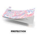 Marbleized Swirling Pink and Blue - Premium Protective Decal Skin-Kit for the Apple Credit Card