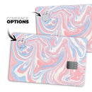Marbleized Swirling Pink and Blue - Premium Protective Decal Skin-Kit for the Apple Credit Card