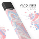 Marbleized Swirling Pink and Blue - Premium Decal Protective Skin-Wrap Sticker compatible with the Juul Labs vaping device