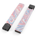 Marbleized Swirling Pink and Blue - Premium Decal Protective Skin-Wrap Sticker compatible with the Juul Labs vaping device
