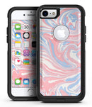 Marbleized Swirling Pink and Blue - iPhone 7 or 8 OtterBox Case & Skin Kits