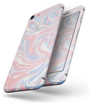 Marbleized Swirling Pink and Blue - Skin-kit for the iPhone 8 or 8 Plus