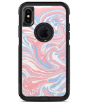 Marbleized Swirling Pink and Blue - iPhone X OtterBox Case & Skin Kits