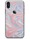 Marbleized Swirling Pink and Blue - iPhone X Skin-Kit