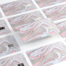 Marbleized Swirling Pink and Gray - Premium Protective Decal Skin-Kit for the Apple Credit Card