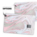 Marbleized Swirling Pink and Gray - Premium Protective Decal Skin-Kit for the Apple Credit Card