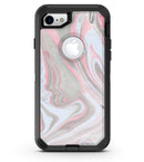 Marbleized Swirling Pink and Gray - iPhone 7 or 8 OtterBox Case & Skin Kits