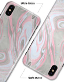 Marbleized Swirling Pink and Gray - iPhone X Clipit Case