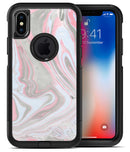 Marbleized Swirling Pink and Gray - iPhone X OtterBox Case & Skin Kits