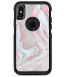Marbleized Swirling Pink and Gray - iPhone X OtterBox Case & Skin Kits