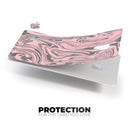 Marbleized Swirling Pink and Gray v3 - Premium Protective Decal Skin-Kit for the Apple Credit Card