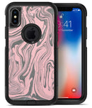 Marbleized Swirling Pink and Gray v3 - iPhone X OtterBox Case & Skin Kits