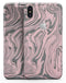 Marbleized Swirling Pink and Gray v3 - iPhone X Skin-Kit