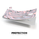 Marbleized Swirling Pink and Gray v4 - Premium Protective Decal Skin-Kit for the Apple Credit Card