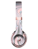 Marbleized Swirling Pink and Gray v4 Full-Body Skin Kit for the Beats by Dre Solo 3 Wireless Headphones