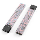 Marbleized Swirling Pink and Gray v4 - Premium Decal Protective Skin-Wrap Sticker compatible with the Juul Labs vaping device