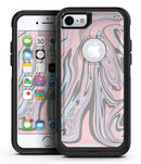 Marbleized Swirling Pink and Gray v4 - iPhone 7 or 8 OtterBox Case & Skin Kits