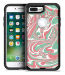 Marbleized Swirling Pink and Green - iPhone 7 Plus/8 Plus OtterBox Case & Skin Kits