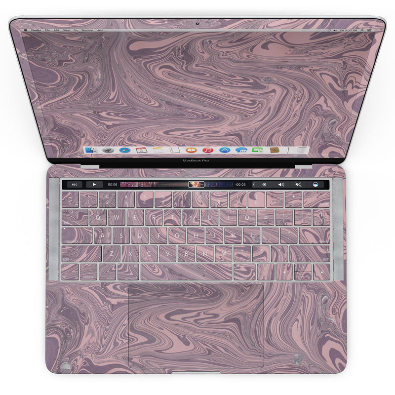 MacBook Pro with Touch Bar Skin Kit - Marbleized_Swirling_Pink_and_Purple-MacBook_13_Touch_V4.jpg?