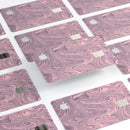 Marbleized Swirling Pink and Purple - Premium Protective Decal Skin-Kit for the Apple Credit Card