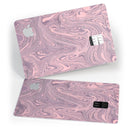 Marbleized Swirling Pink and Purple - Premium Protective Decal Skin-Kit for the Apple Credit Card