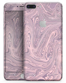 Marbleized Swirling Pink and Purple - Skin-kit for the iPhone 8 or 8 Plus