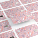 Marbleized Swirling Pink and Purple v3 - Premium Protective Decal Skin-Kit for the Apple Credit Card
