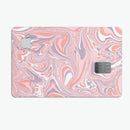 Marbleized Swirling Pink and Purple v3 - Premium Protective Decal Skin-Kit for the Apple Credit Card