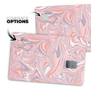 Marbleized Swirling Pink and Purple v3 - Premium Protective Decal Skin-Kit for the Apple Credit Card