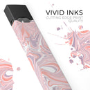Marbleized Swirling Pink and Purple v3 - Premium Decal Protective Skin-Wrap Sticker compatible with the Juul Labs vaping device
