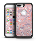 Marbleized Swirling Pink and Purple v3 - iPhone 7 or 7 Plus Commuter Case Skin Kit