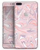 Marbleized Swirling Pink and Purple v3 - Skin-kit for the iPhone 8 or 8 Plus