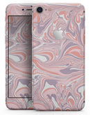 Marbleized Swirling Pink and Purple v3 - Skin-kit for the iPhone 8 or 8 Plus