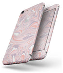 Marbleized Swirling Pink and Purple v3 - Skin-kit for the iPhone 8 or 8 Plus