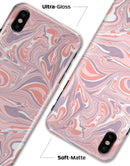 Marbleized Swirling Pink and Purple v3 - iPhone X Clipit Case