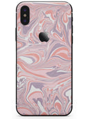 Marbleized Swirling Pink and Purple v3 - iPhone X Skin-Kit