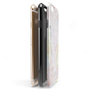 Marbleized Swirling Pink and Yellow v3 iPhone 6/6s or 6/6s Plus 2-Piece Hybrid INK-Fuzed Case