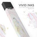 Marbleized Swirling Pink and Yellow v3 - Premium Decal Protective Skin-Wrap Sticker compatible with the Juul Labs vaping device