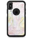 Marbleized Swirling Pink and Yellow v3 - iPhone X OtterBox Case & Skin Kits