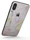 Marbleized Swirling Pink and Yellow v3 - iPhone X Skin-Kit