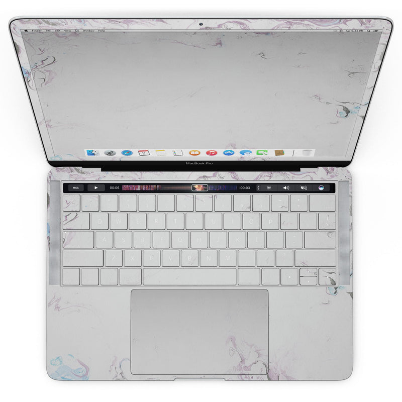 MacBook Pro with Touch Bar Skin Kit - Marbleized_Swirling_Pinks_Border-MacBook_13_Touch_V4.jpg?