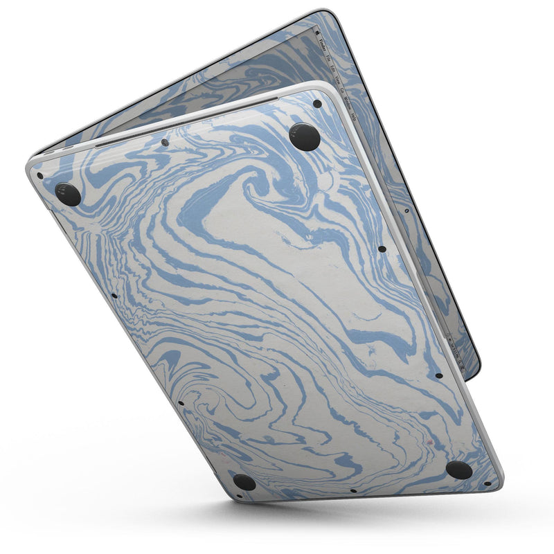MacBook Pro with Touch Bar Skin Kit - Marbleized_Swirling_Soft_Blue-MacBook_13_Touch_V6.jpg?