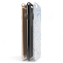 Marbleized Swirling Soft Blue iPhone 6/6s or 6/6s Plus 2-Piece Hybrid INK-Fuzed Case