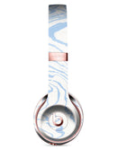 Marbleized Swirling Soft Blue Full-Body Skin Kit for the Beats by Dre Solo 3 Wireless Headphones