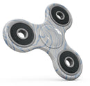 Marbleized Swirling Soft Blue Full-Body Fidget Spinner Skin-Kit