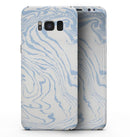 Marbleized Swirling Soft Blue - Samsung Galaxy S8 Full-Body Skin Kit