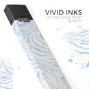 Marbleized Swirling Soft Blue - Premium Decal Protective Skin-Wrap Sticker compatible with the Juul Labs vaping device