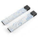 Marbleized Swirling Soft Blue - Premium Decal Protective Skin-Wrap Sticker compatible with the Juul Labs vaping device