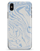 Marbleized Swirling Soft Blue - iPhone X Clipit Case