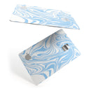 Marbleized Swirling Soft Blue v91 - Premium Protective Decal Skin-Kit for the Apple Credit Card